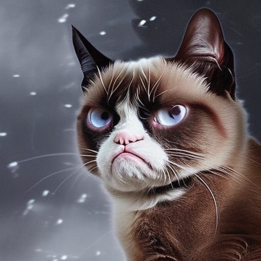 Grumpy Cat - AI Generated Artwork - NightCafe Creator