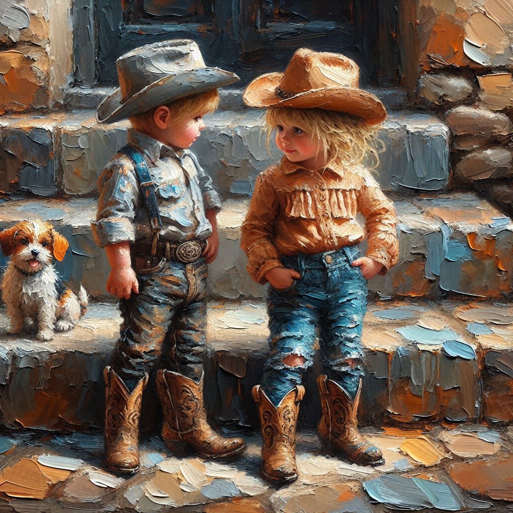 "Real cowboys put their hands in their pockets."