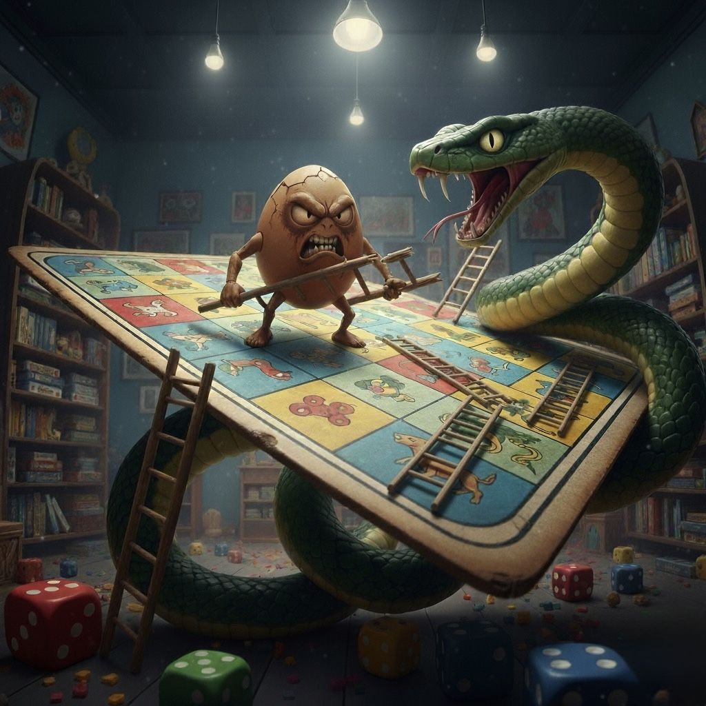 Snakes and Ladders. Angry Eggs [62] Board Games