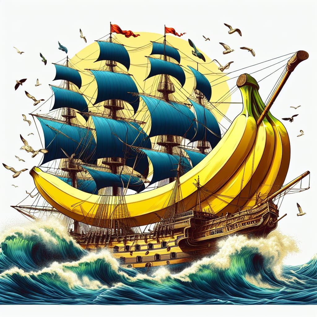 Banana Sailing Ship