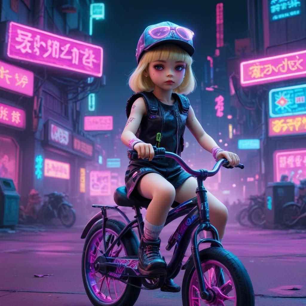 The glow of the bike