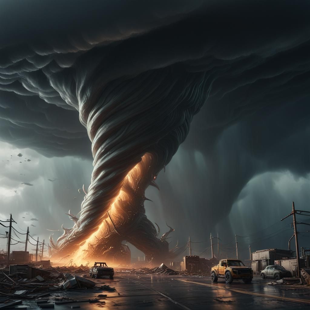 No calm ..... Just the storm in the abandoned town!!