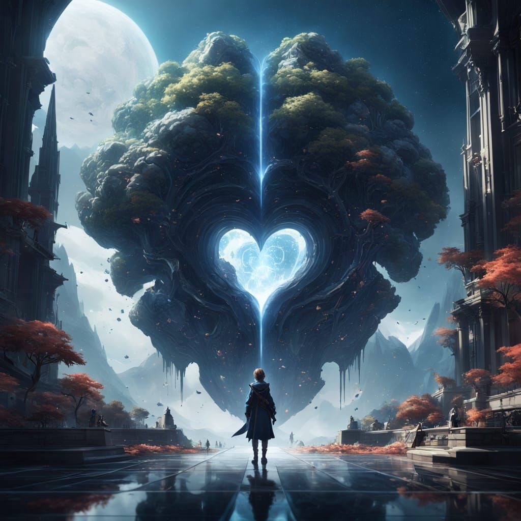 Infinite Consciousness Meets Quantum Realm in Vibrant Cyberp...