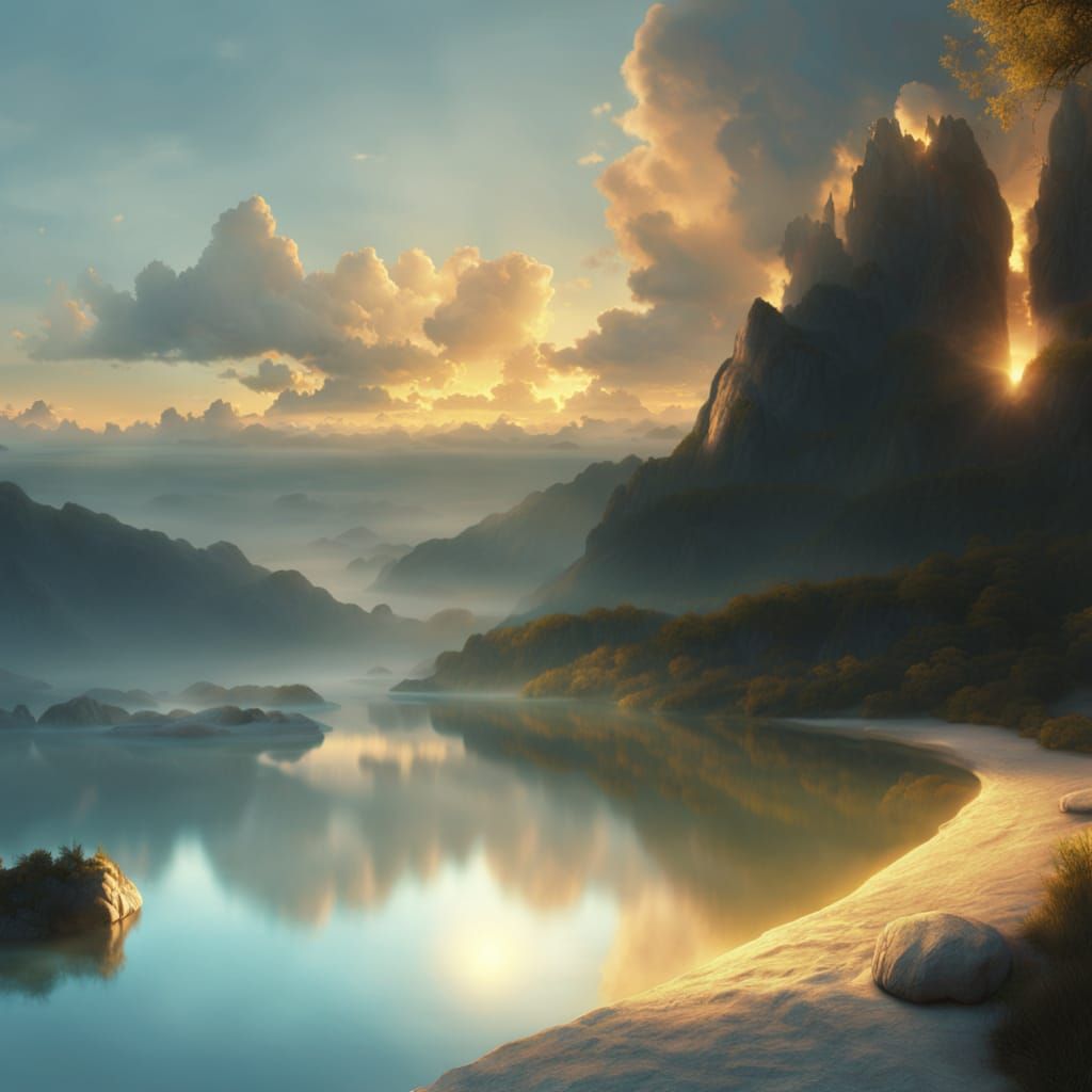 naiv: die Badestelle