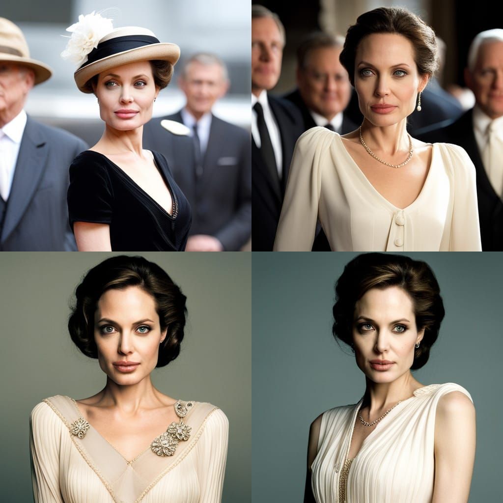 Angelina Jolie in the world of Downton Abbey