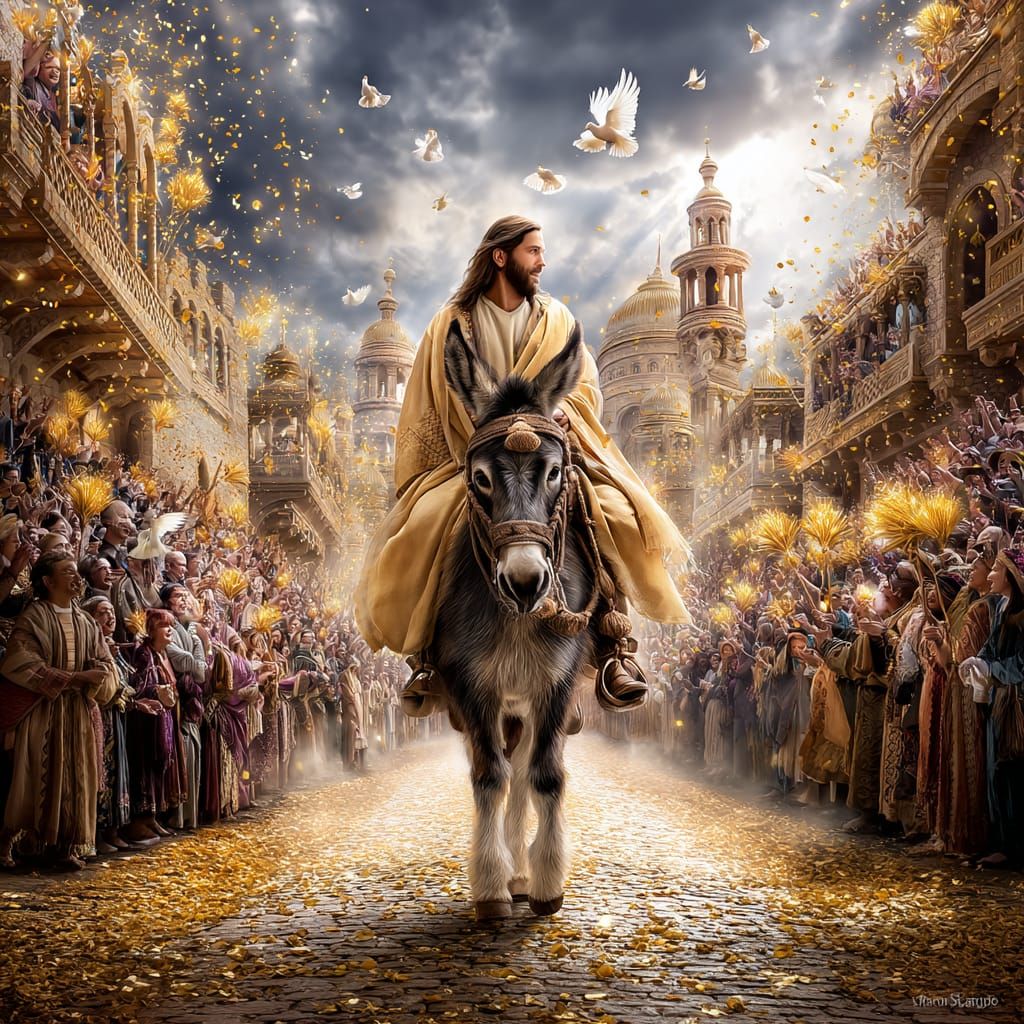 All About The Bible: Palm Sunday [John 12:12-15]  by @CheezyCreations