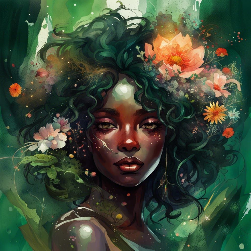 Forest Goddess - AI Generated Artwork - NightCafe Creator