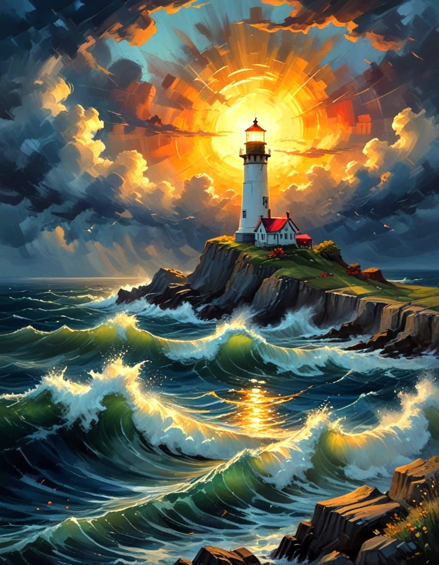 I will guide you home - The lighthouse   by @Tolino