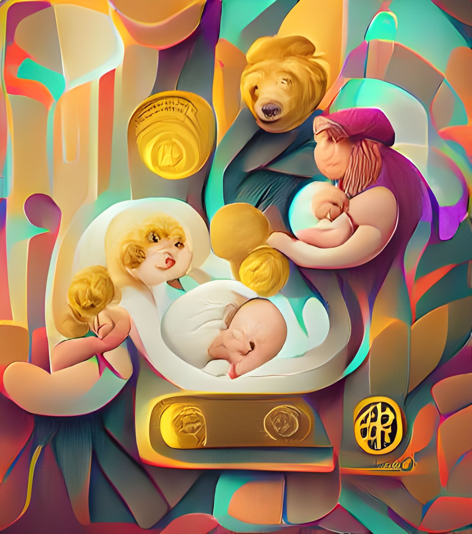 Baby Goldilocks and family