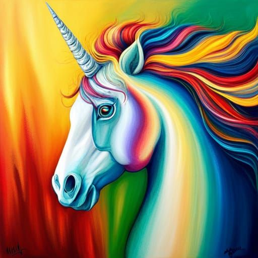 Colorful Unicorn - AI Generated Artwork - NightCafe Creator