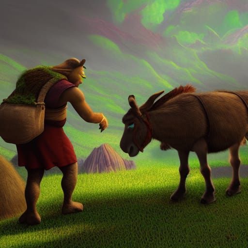 shrek and donkey
