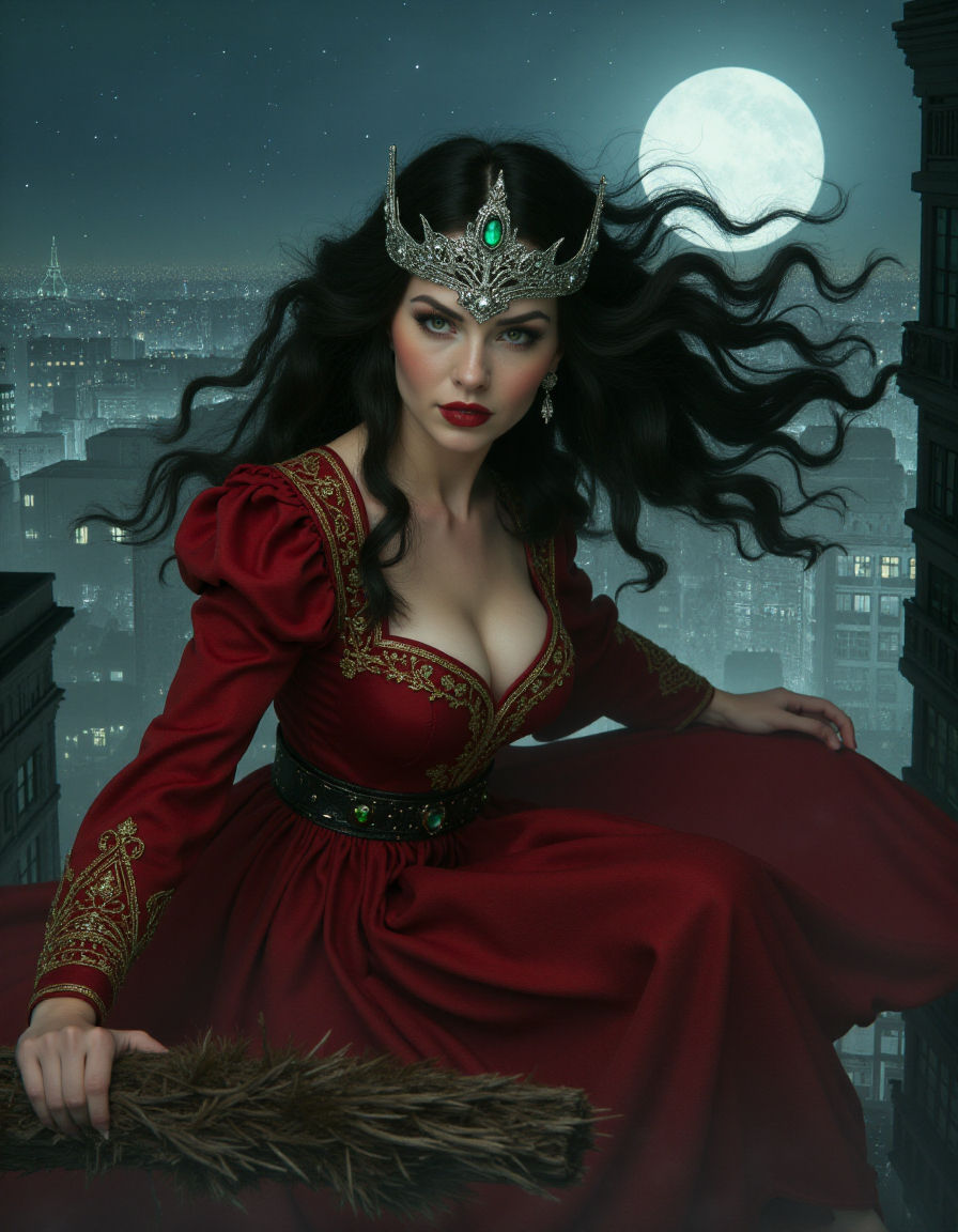 A fierce and elegant witch