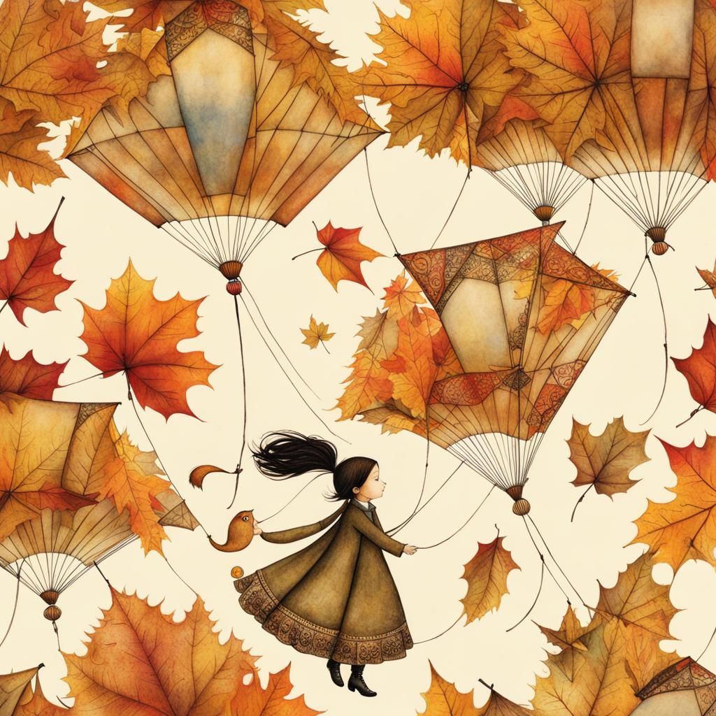 autumn kite flying, by Luis Gabriel Pacheco, Lisi Martin and...