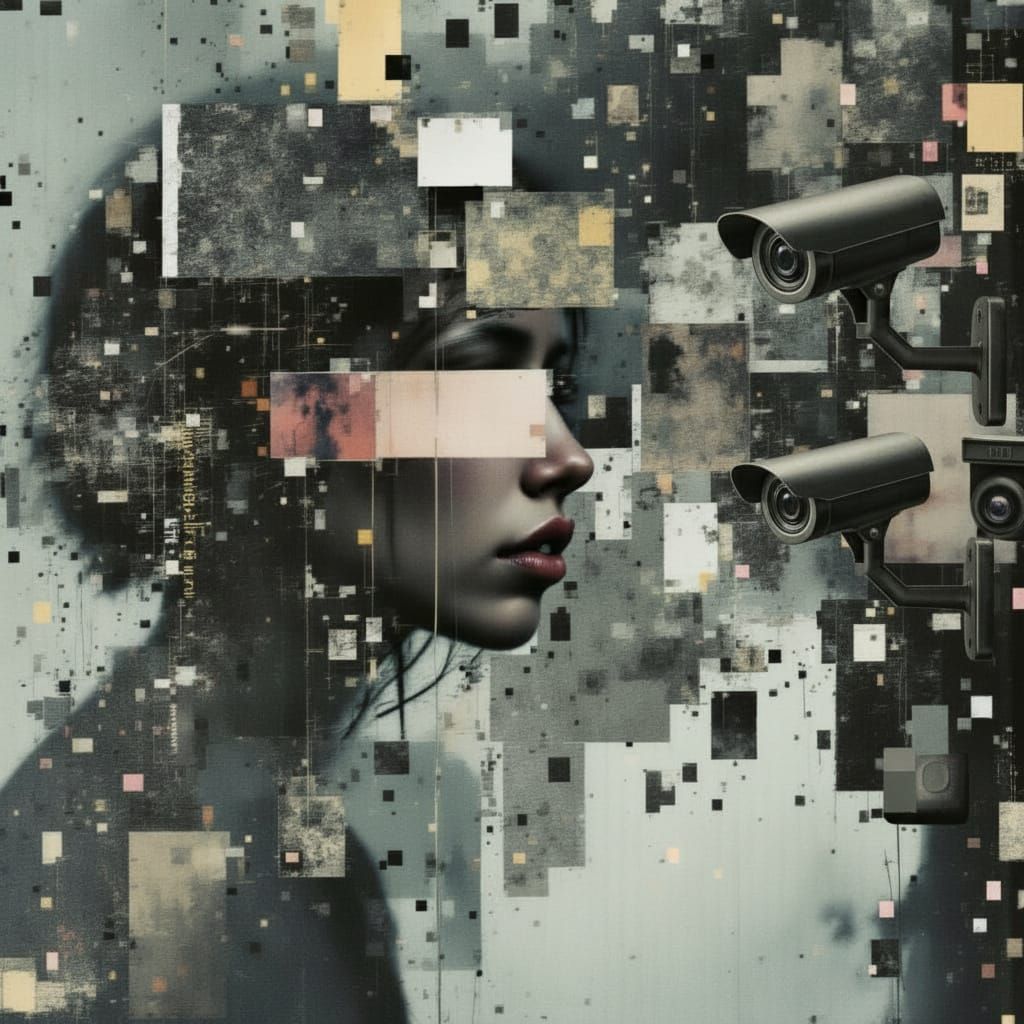 Woman in Surveillance Loop