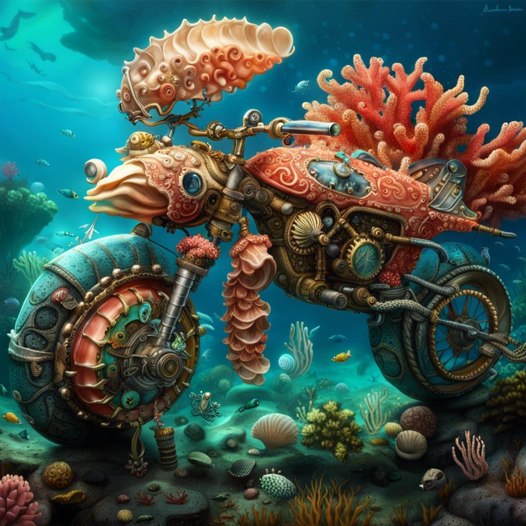 Harley-Dolphinson  by @Myths and Magic