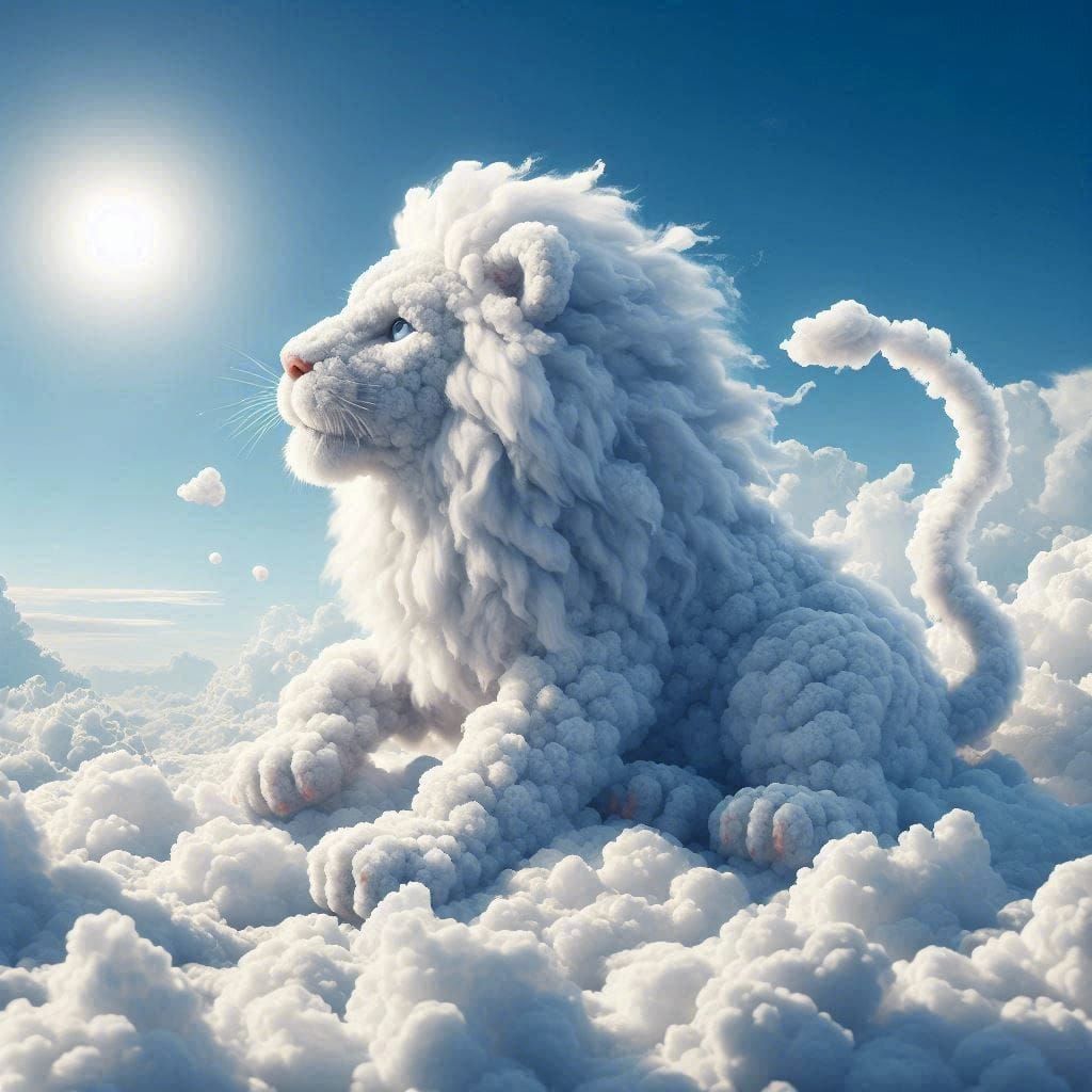 Cloud Lion Cub  by @Rosie