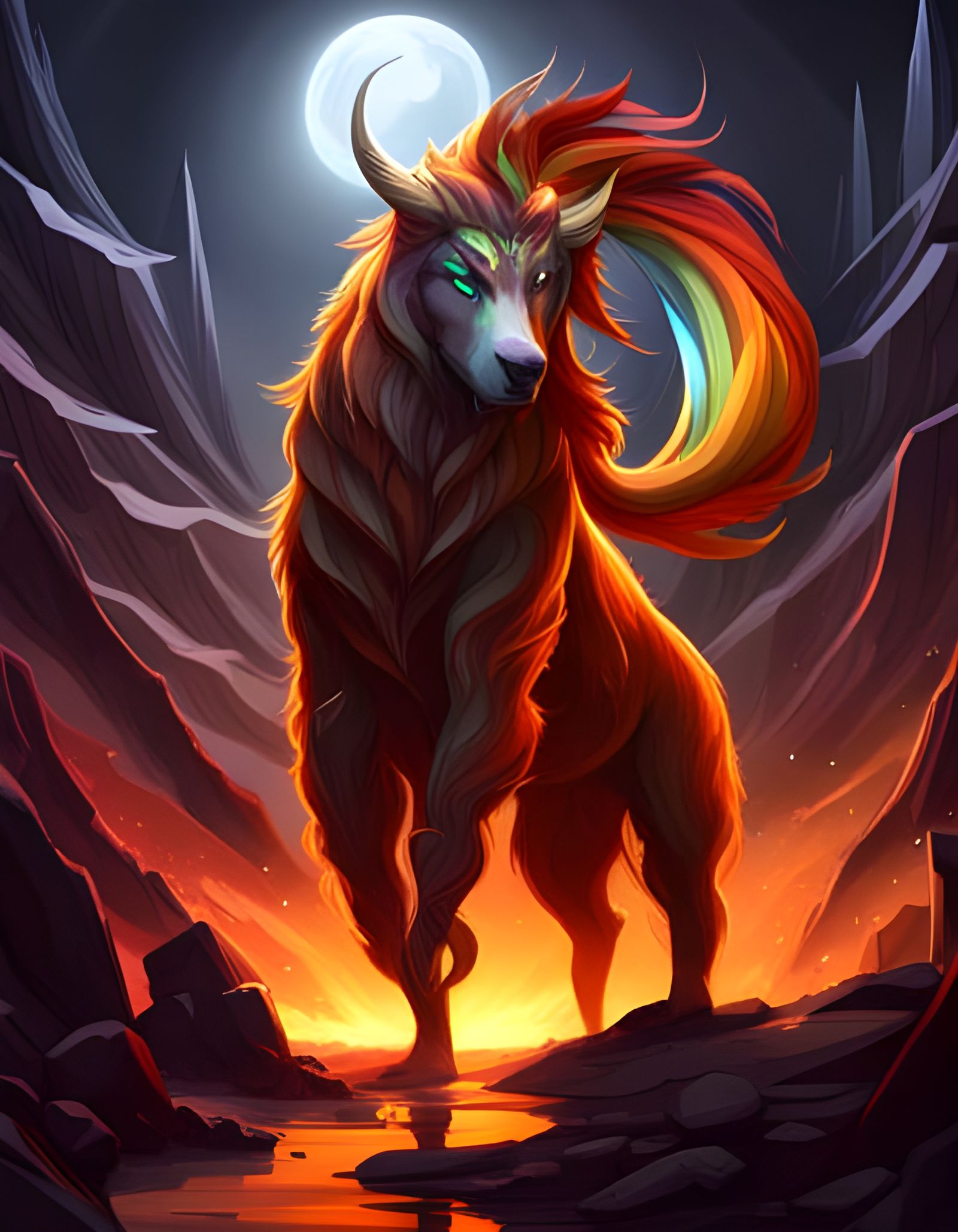 Rainbow Mythic Beast (SDXL)