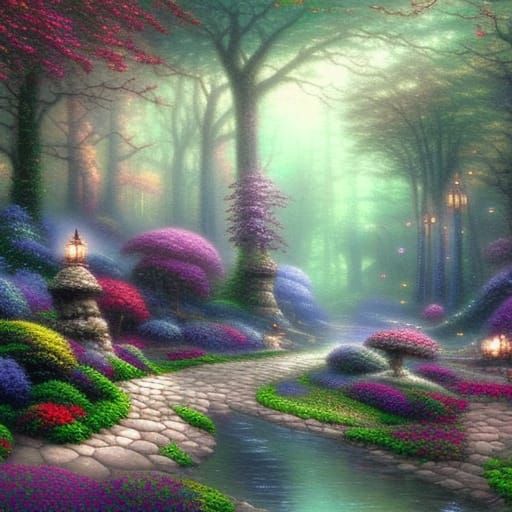 Enchanted fairy land forest