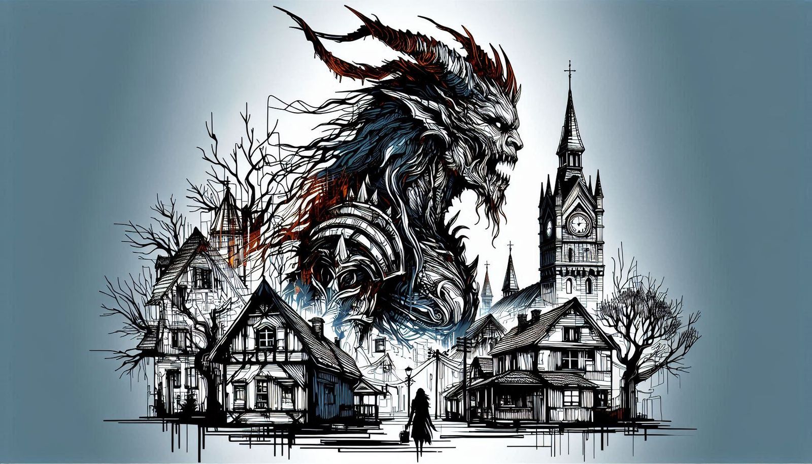 Dark fantasy in the village
