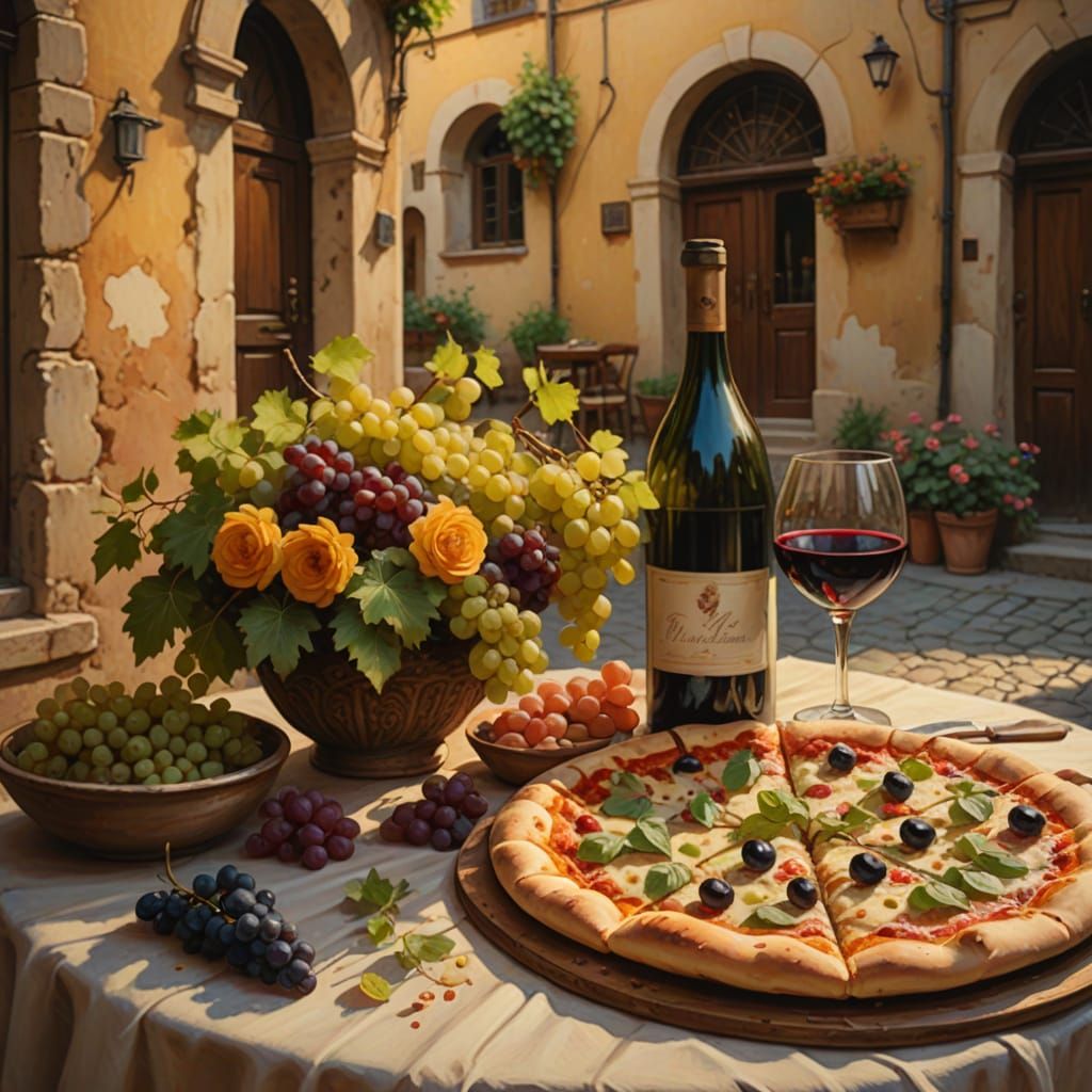 Viva pizza  by @Corn Clay