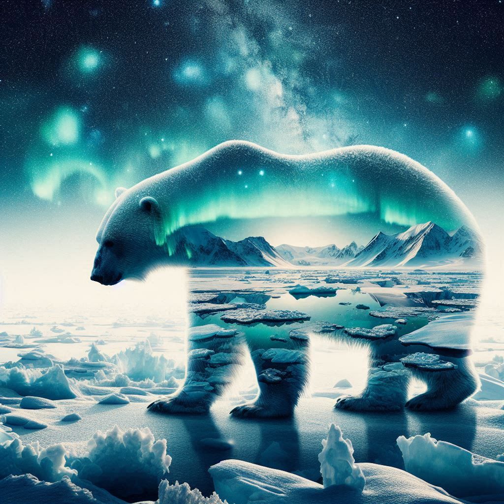 double exposure beautiful fantasy portrait landscape..