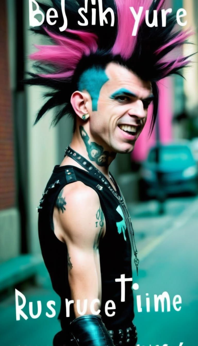 Imagine how you’re going to have to face the future with whimsy and resolve. It’s punk rock time