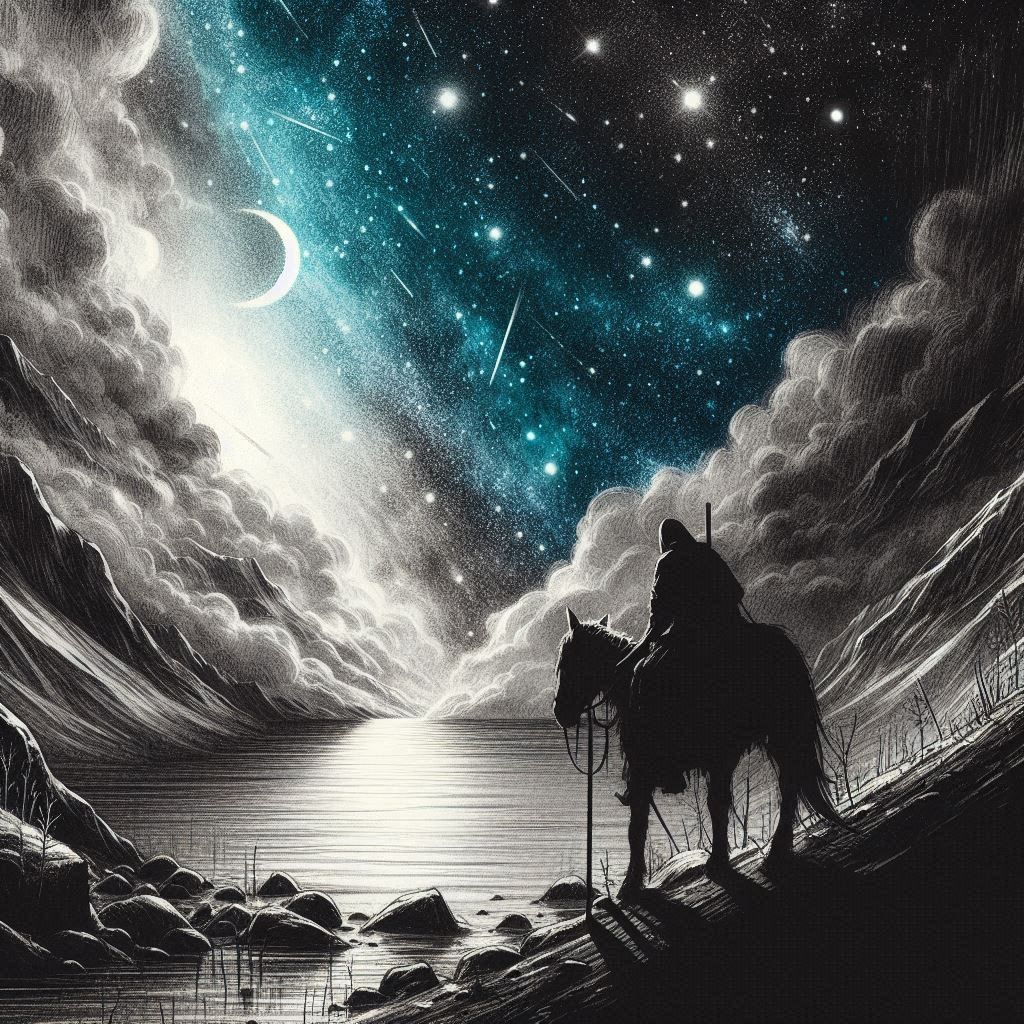 Through shadow to the edge of night