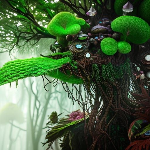 A land of fungi - AI Generated Artwork - NightCafe Creator