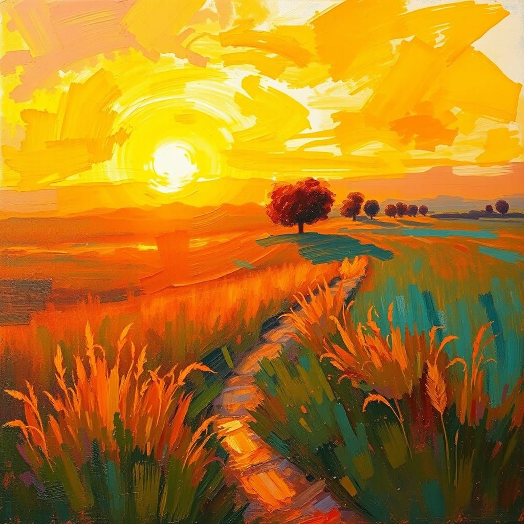 Meadow landscape  by @BelgiumJumpAI