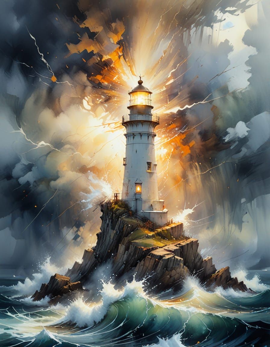 Beacon in the Tempest  by @Kal Luir