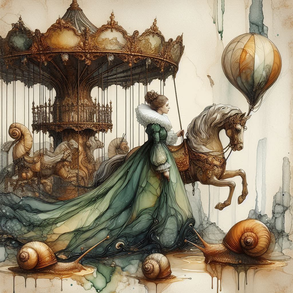 Woman in a Green Dress