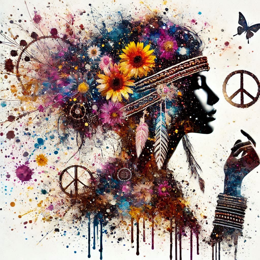 double exposure beautiful fantasy portrait landscape..