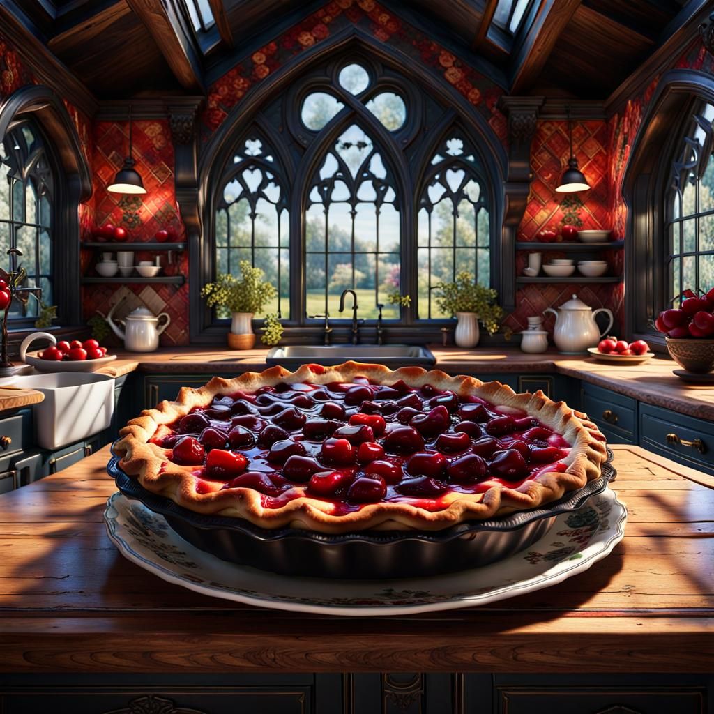 cherry pie   by @artistrycreations_