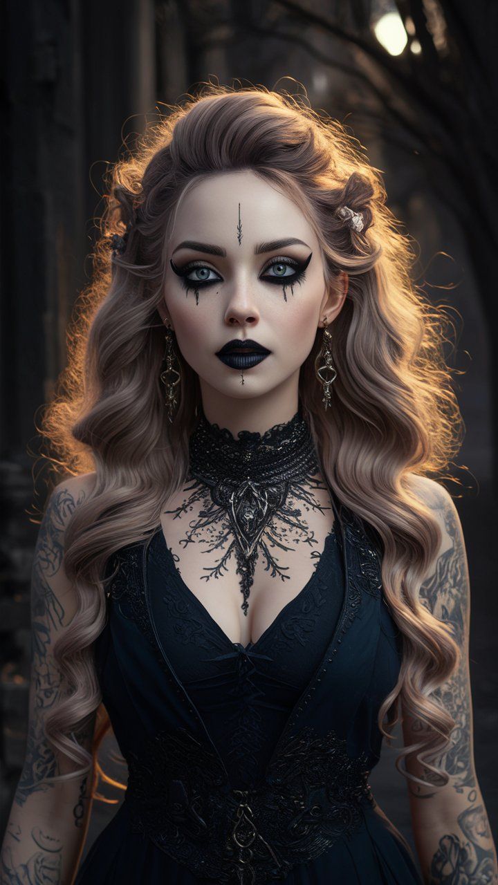 Gothic Attractive Model