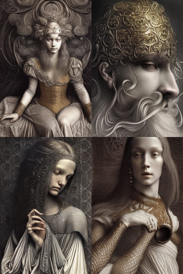 portrait by Leonardo