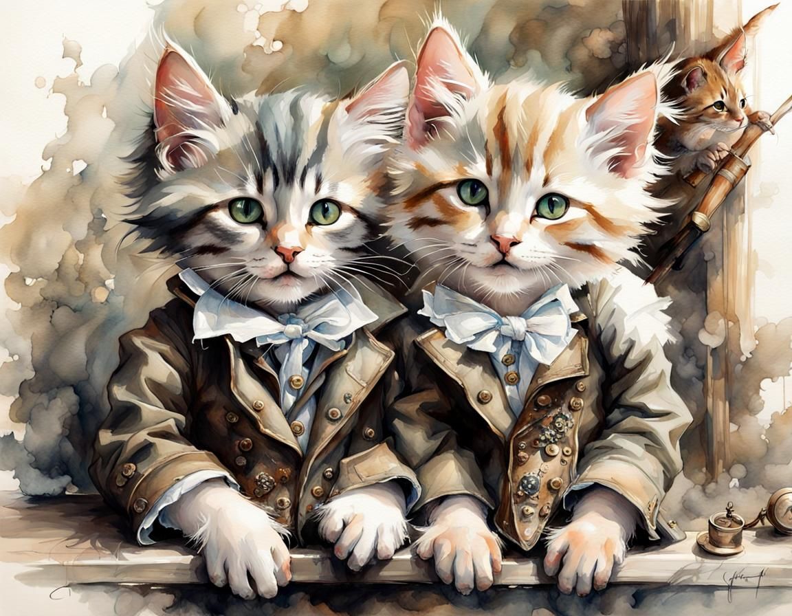 Victorian era kittens