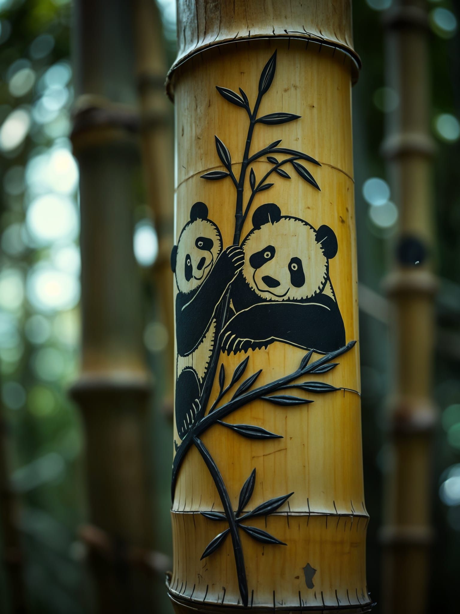 Bamboo Engraving  by @Mamatnight