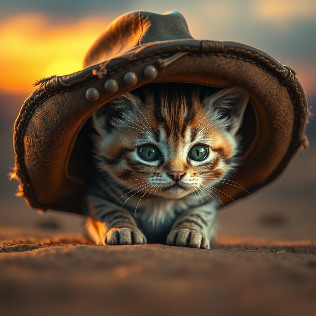 A kitten cuteness