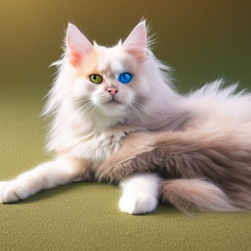 siberian and ragdoll cute cat - AI Generated Artwork - NightCafe Creator