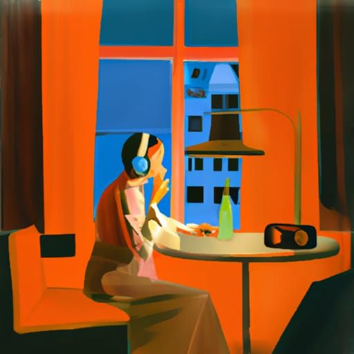 Listening to music, Edward Hopper