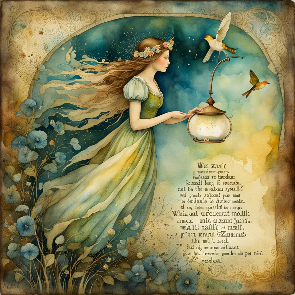 "Wer zuerst kommt, mahlt zuerst." AI Generated Artwork NightCafe