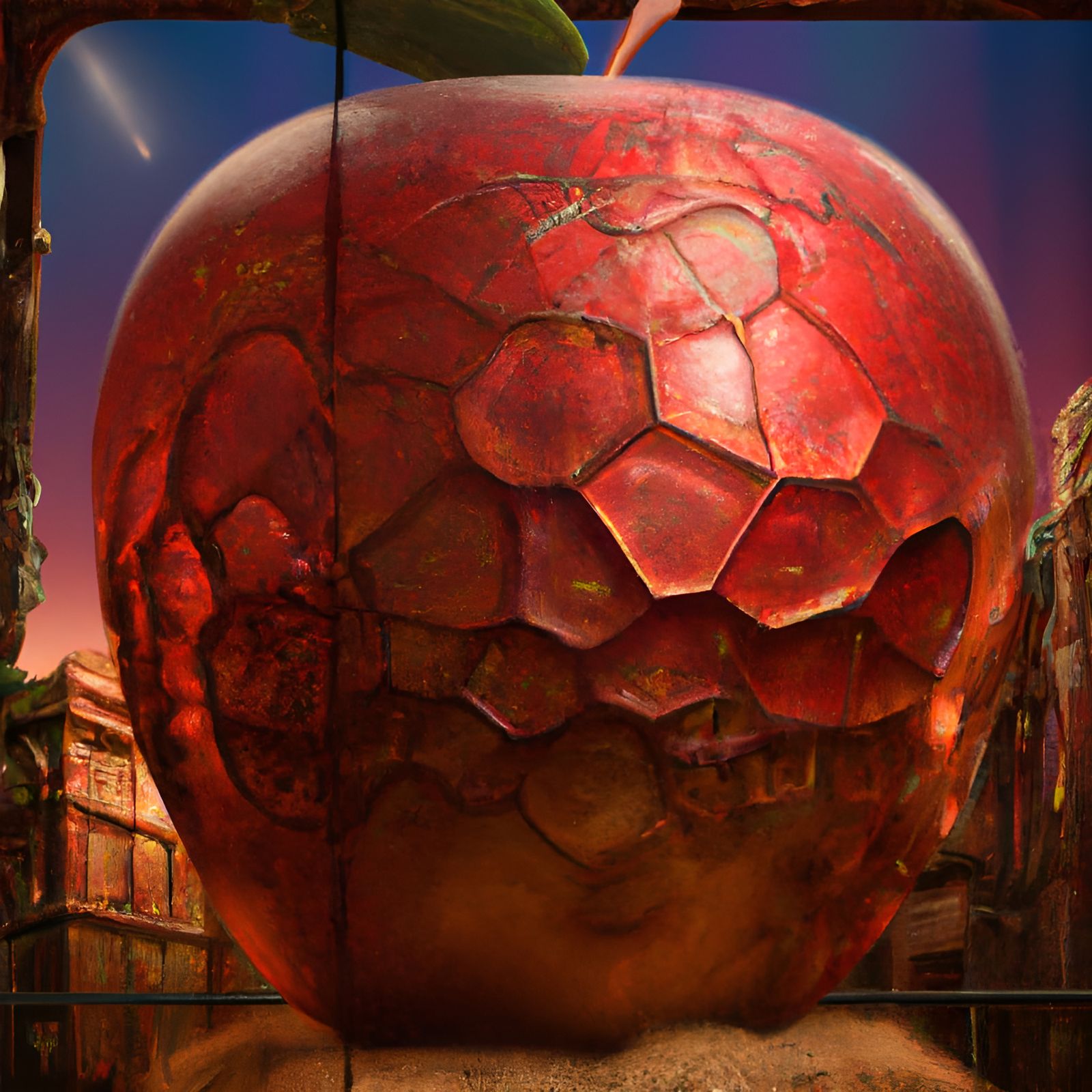 Glass Apple - AI Generated Artwork - NightCafe Creator