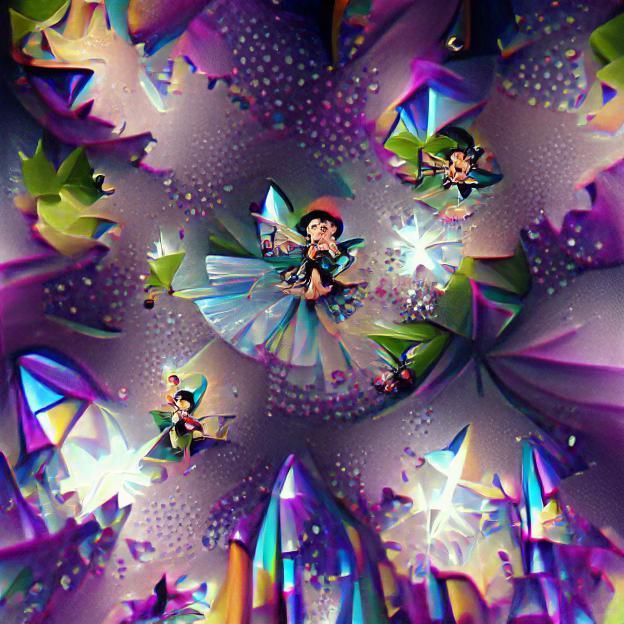 Pixie dust kaleidoscope parallax