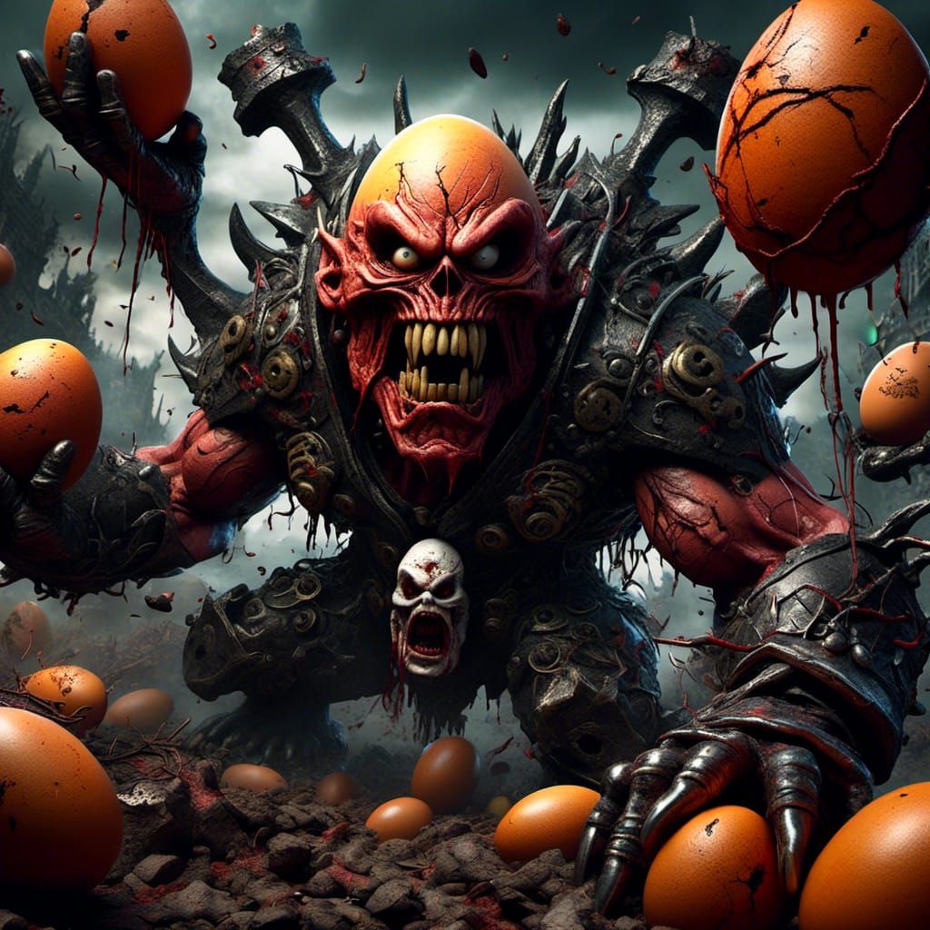 <lora:Angry Eggs:1.0>  hyper-maximalism, ultra detailed photorealistic Insane close-up, digital painting, ultra-wide-angle lens, ultra photo...