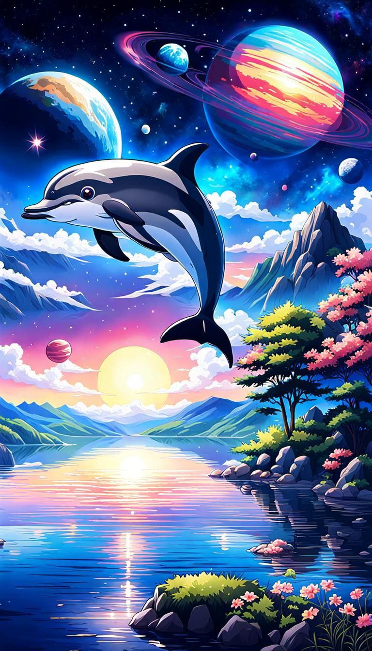 Dolphin  by @DeliaPeabody