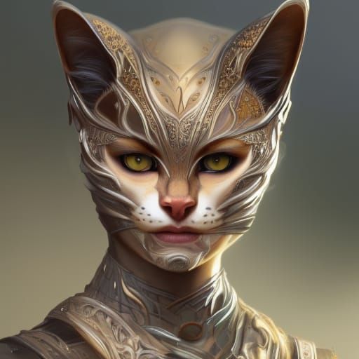 Feline Warrior - AI Generated Artwork - NightCafe Creator