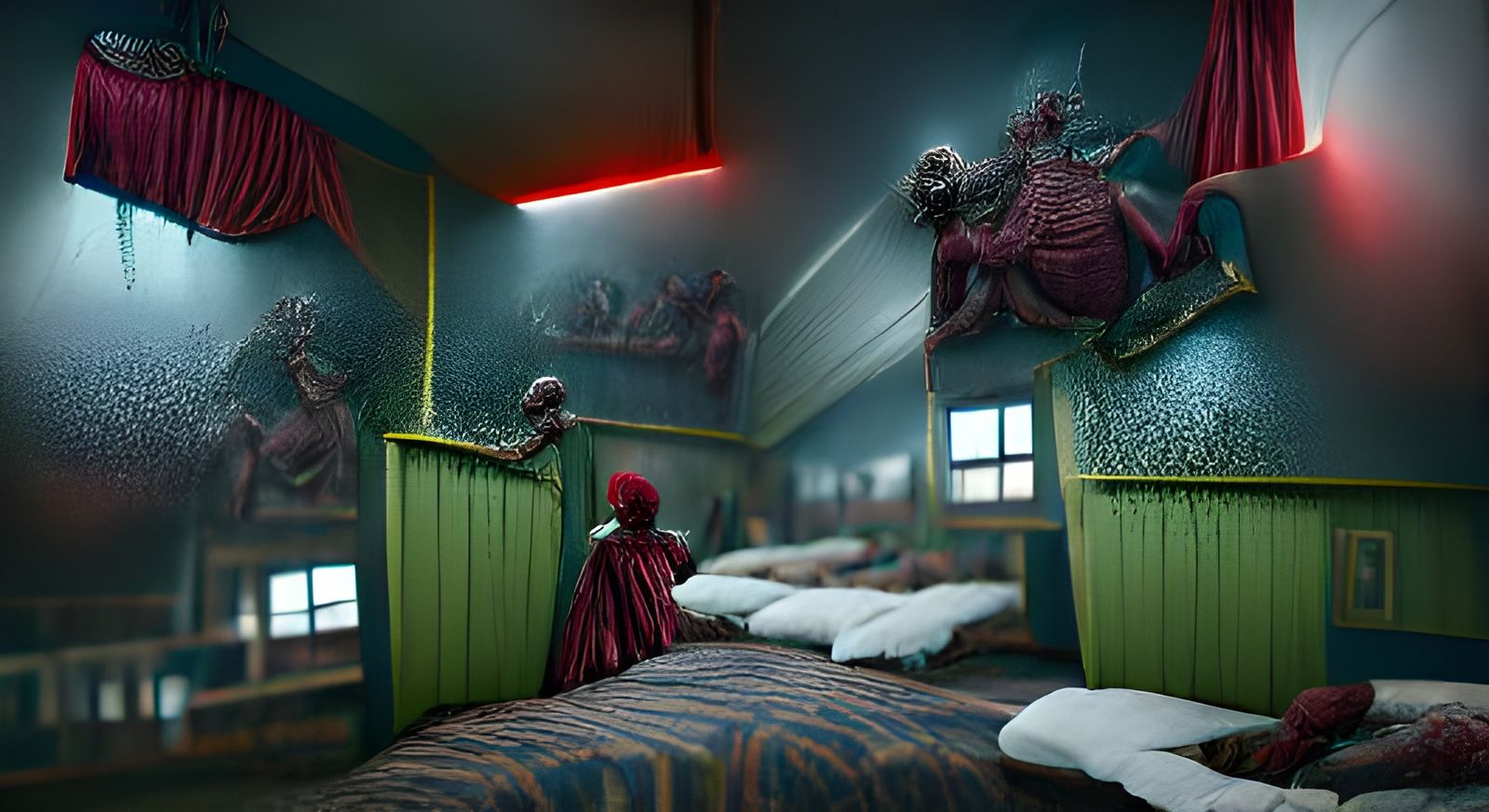 Creepy motel horror