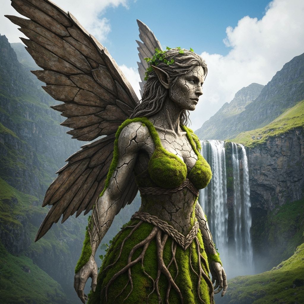 Stone fairy of the mountain  by @Staircase Flash