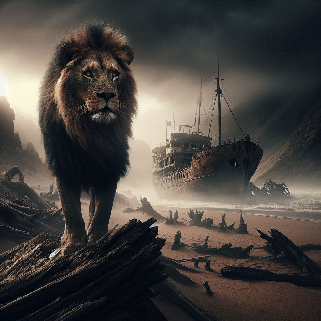 Lions of the Skeleton Coast