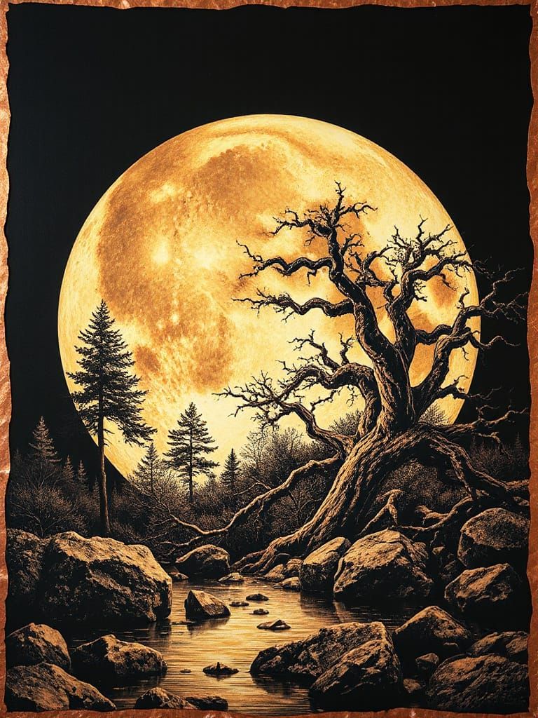 By the light of the golden moon   by @Tim